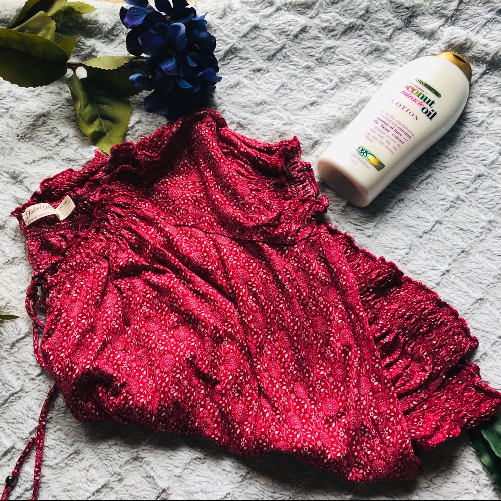 Red Flowers Shirt